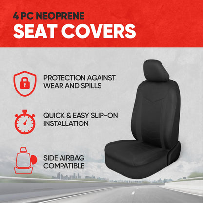 Motor Trend seat covers - Waterproof neoprene for cars and trucks front seats only