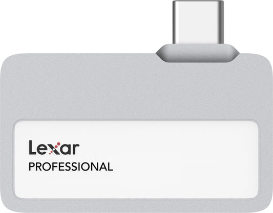 Lexar Professional Go portable SSD - Supports Apple 4K 60fps ProRes, up to 1050MB/s speed.