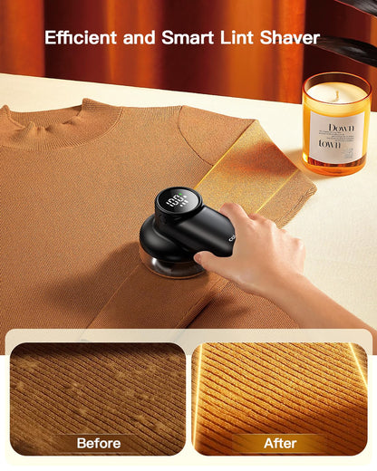 coldSky lint remover — Rechargeable with digital display and safety lock