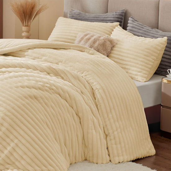 BEDELITE fleece comforter set - soft and cozy design