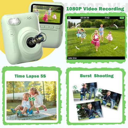 Camera film — Instant print digital video camera for kids 4 to 10 years old