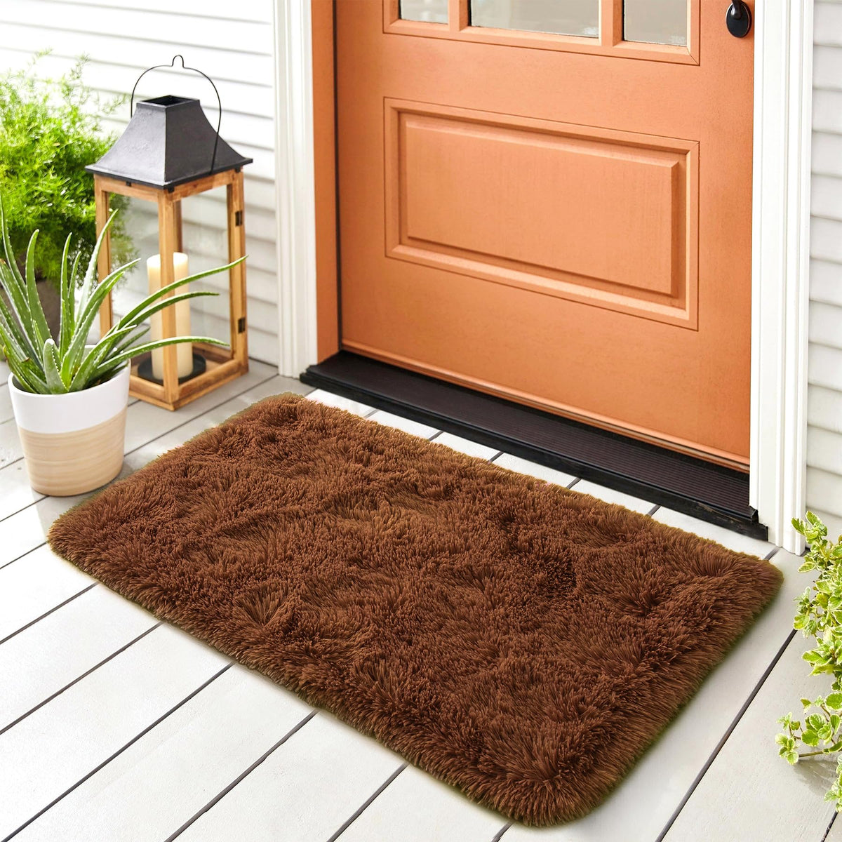 Noahas shag rug — soft and non-slip for bedroom or living room