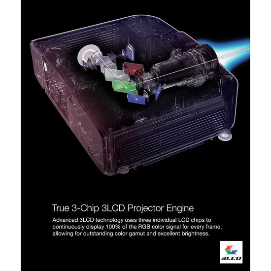 Epson video projector — 4K pro-UHD with HDR and 2,500 lumens brightness