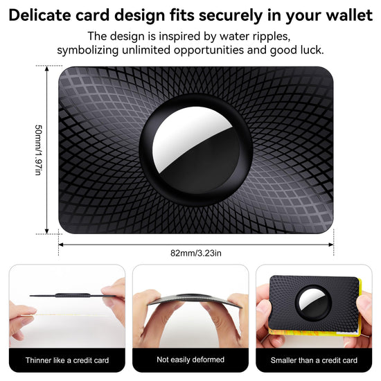GOCII portable electronic device cover — Ultra thin AirTag wallet holder 2 pack