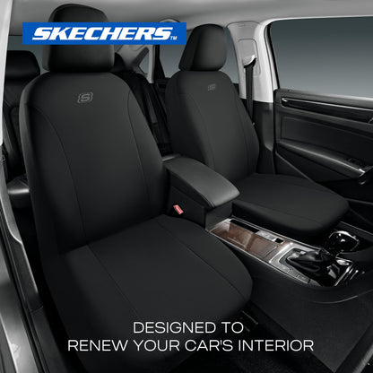 Skechers vehicle seat cover — premium breathable polyester for front seats