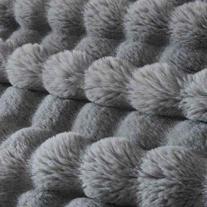 Serenhom throw blanket — soft cozy faux fur plush design for warmth and comfort