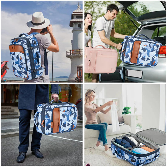 Travel backpack - 42L expandable flight approved carry on luggage