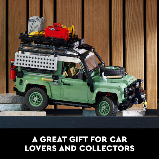 LEGO Icons Land Rover Classic Defender 90 — Building set with realistic details for adults 18+