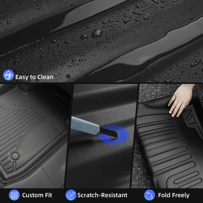AOMSAZTO vehicle mat — All weather protection for Chevy Traverse 2024-2026 7 seats
