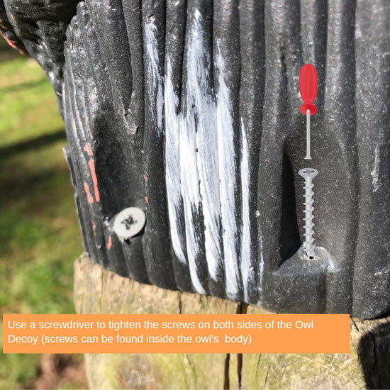 Hedoc pest control device — rotating head owl decoys to scare birds away