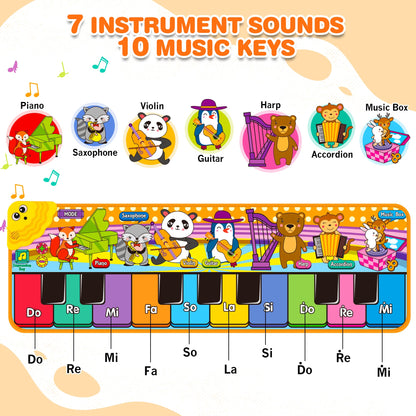 Musical instrument toy — kids piano mat for early education and playtime fun