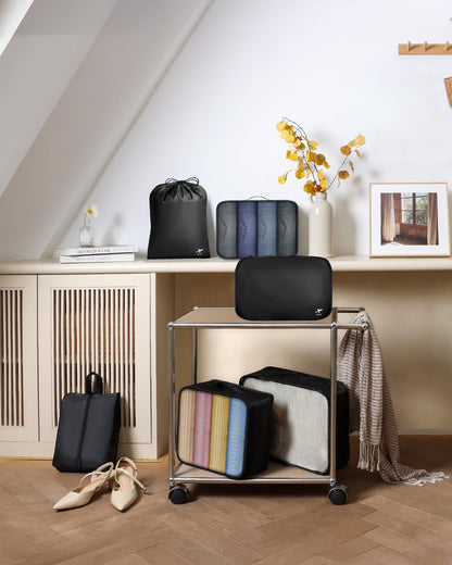 HOTOR packing cubes - lightweight and water-resistant suitcase organizers set