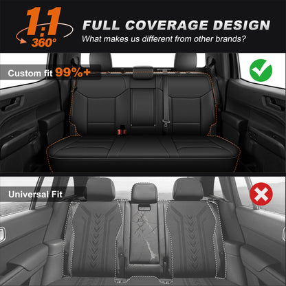 Vehicle seat cover — Custom fit faux leather waterproof for Ford Maverick 2022-2026