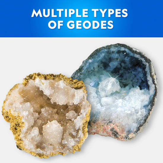 National Geographic science fundamentals kit — break open geodes with crystals and display stands