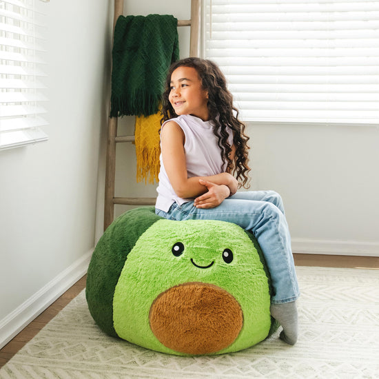 Big Joe bean bag chair — durable polyester nylon blend, 2 feet round