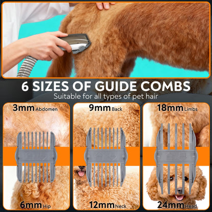 ExcegBot hair trimmer — vacuum and grooming kit combo for dogs