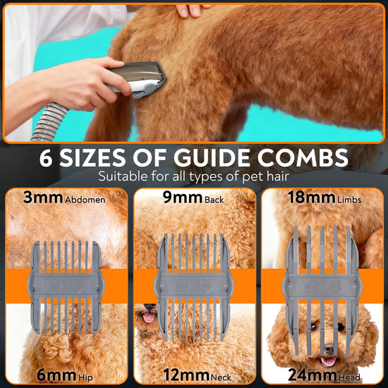 ExcegBot hair trimmer — vacuum and grooming kit combo for dogs