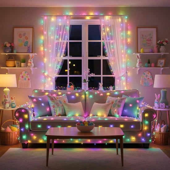 Brizled string lights — RGB color changing design