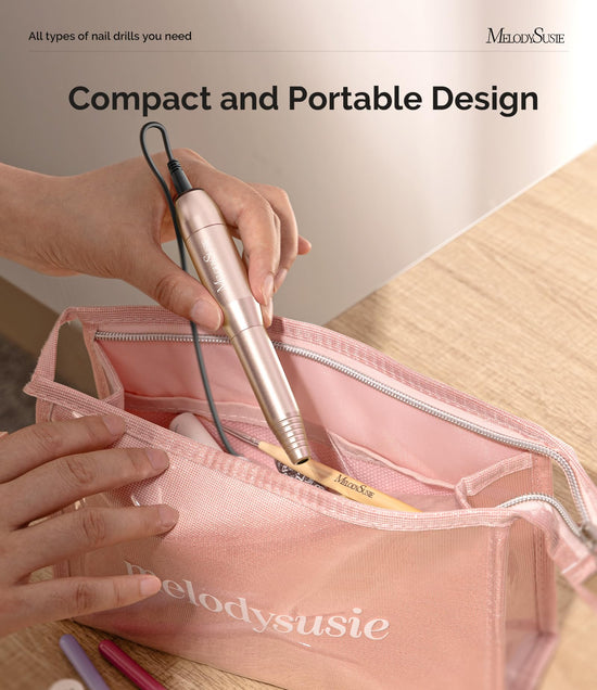 MelodySusie electric nail drill — portable set for manicure and pedicure tools