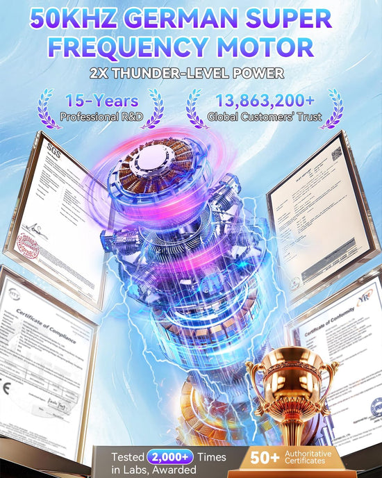 Contact lens cleaner — Rechargeable ultrasonic cleaning with smart modes and 50KHz motor
