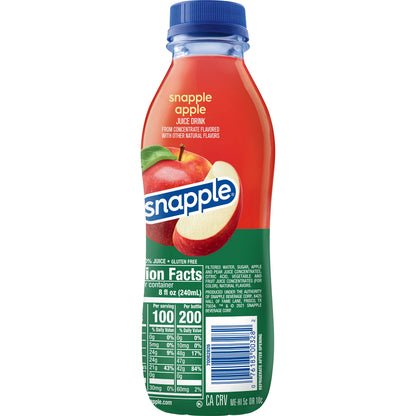 Juice and juice drink — Snapple apple juice, 16 fl oz, pack of 12 bottles