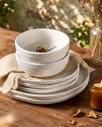 Famiware dinnerware set - Milkyway collection with 12, 18, or 24 pieces