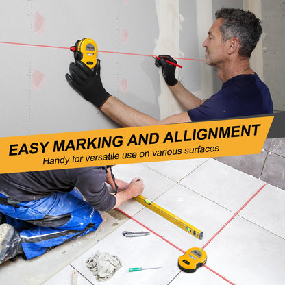 PREXISO laser level - 30ft horizontal and vertical line with wall mount base and accessories