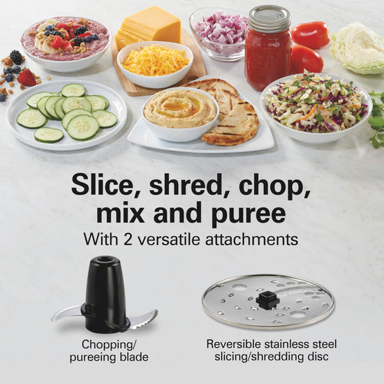 Hamilton Beach food processor — versatile vegetable chopper for slicing