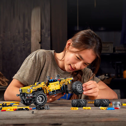 LEGO Technic toy building block set — authentic and functional Jeep Wrangler design 42122