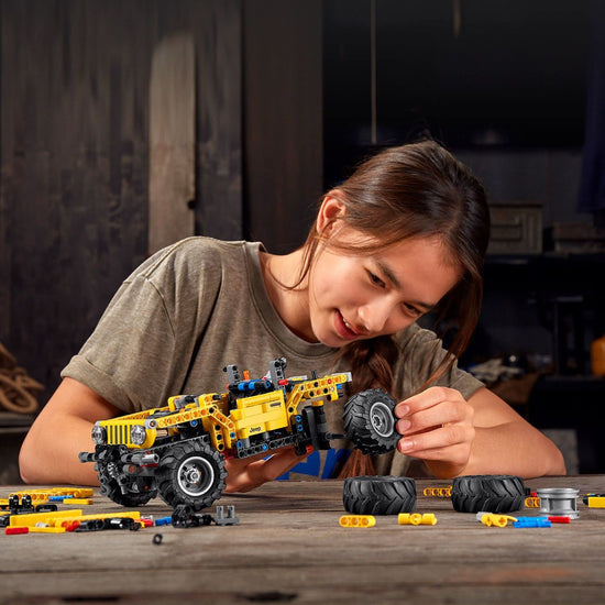 LEGO Technic toy building block set — authentic and functional Jeep Wrangler design 42122