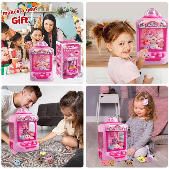 TingingYuli claw machine with mini plush toys for kids