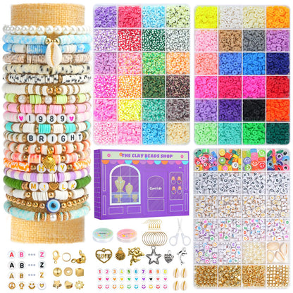 Sunlode bracelet making kit — DIY clay beads and charms for friendship bracelets