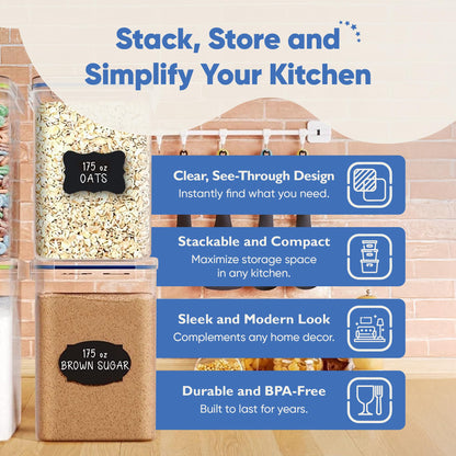 Chef's Path flour container — airtight design for freshness preservation