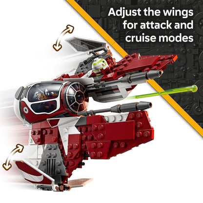 LEGO Star Wars Ahsoka's Jedi Interceptor spaceship building toy - ages 8+