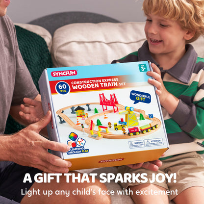 Toy vehicle set — fun train experience from SYNCFUN