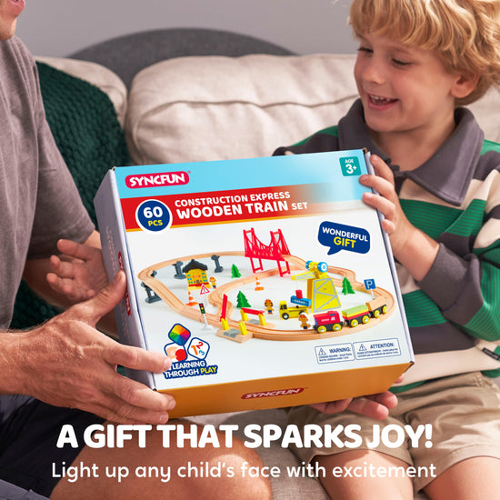 Toy vehicle set — fun train experience from SYNCFUN
