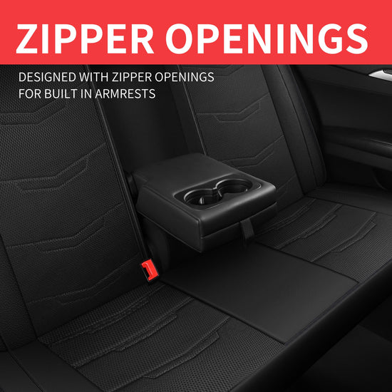 HChengkikz vehicle seat cover — leather, breathable and sporty design, universal fit