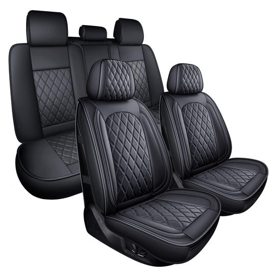 MIROZO vehicle seat cover — waterproof black seat protector for most cars, trucks and SUVs