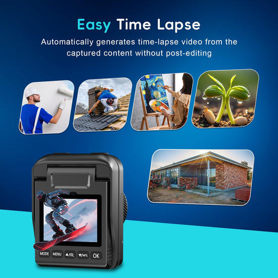 Camera film — 4K time lapse outdoor construction with waterproof housing and mount