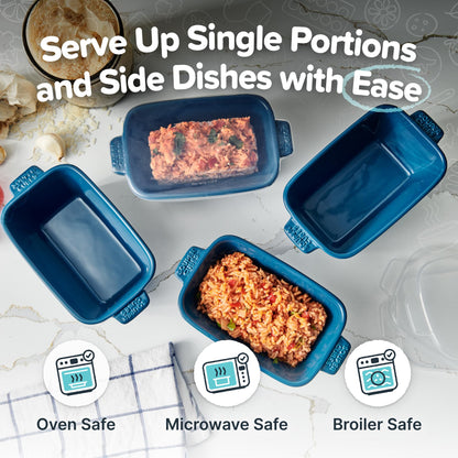 Souper Cubes casseroles with silicone covers for oven and microwave, set of 2
