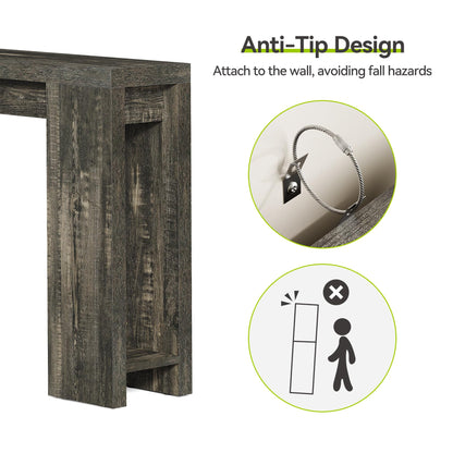Little Tree console table — 70.9-inch narrow design for living spaces and hallways