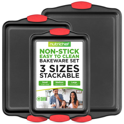 NutriChef bakeware set — non-stick kitchen oven pans