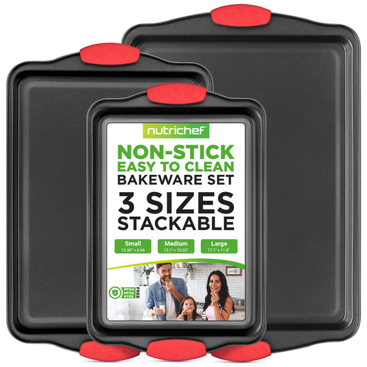 NutriChef bakeware set — non-stick kitchen oven pans