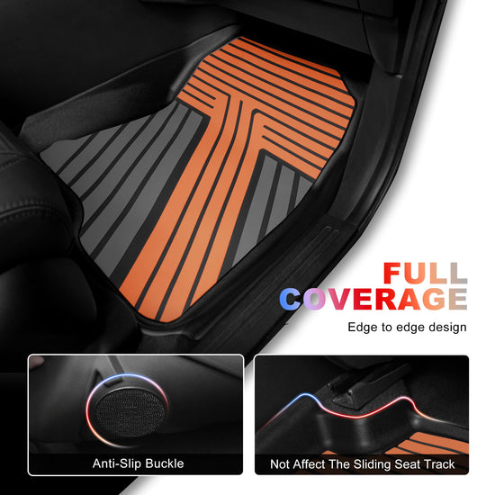 AOMSAZTO vehicle mat — All weather protection for Ford Ranger SuperCrew Cab 2024-2026