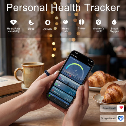 CEVSTHO Smart Ring Fitness Tracker, Heart Rate&Sleep Tracker with SpO2