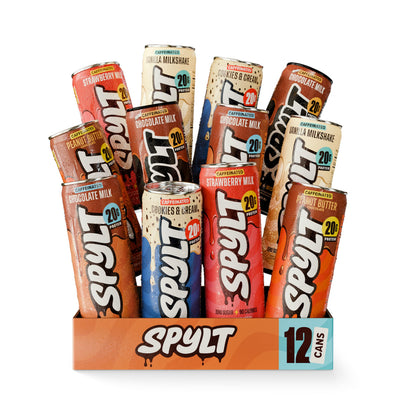 Spylt protein drink — high protein milk with caffeine, sugar free, lactose free 12 count