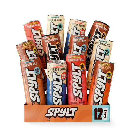 Spylt protein drink — high protein milk with caffeine, sugar free, lactose free 12 count