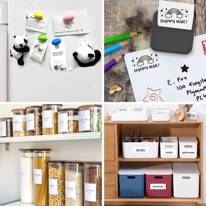 HUIJUTCHEN Mini sticker printer — Mini pocket printer for iPhone with thermal paper rolls