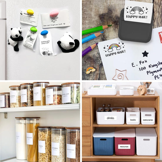 HUIJUTCHEN Mini sticker printer — Mini pocket printer for iPhone with thermal paper rolls