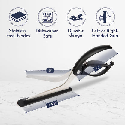 Loftern wheel cutter — Non-stick stainless steel with firm grip base